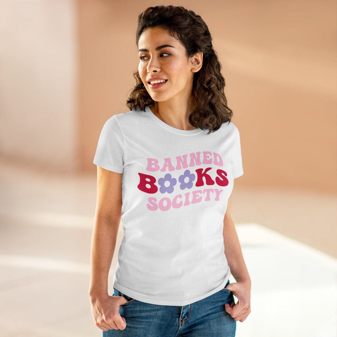 Slow Burn Publishing T-Shirt Banned Books Society - Women's Midweight Cotton Tee