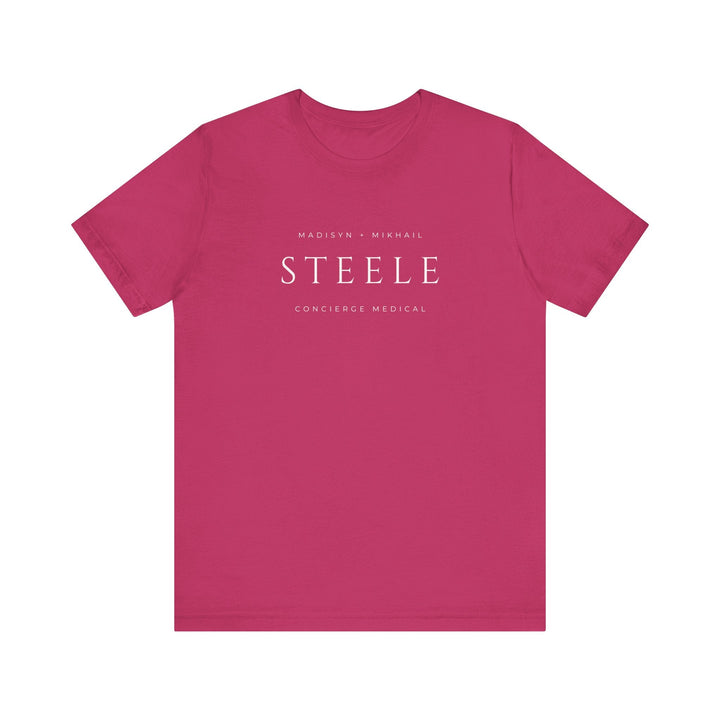 Slow Burn Publishing T-Shirt Berry / S Steele Concierge Medical - Unisex Jersey Short Sleeve Tee