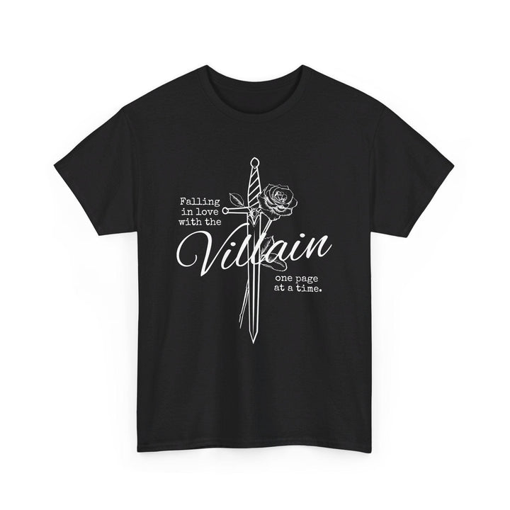 Slow Burn Publishing T-Shirt Black / S Falling in Love with the Villain - Unisex Heavy Cotton Tee