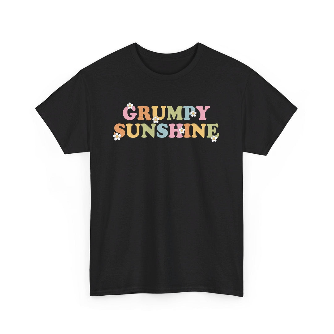 Printify T-Shirt Black / S Grumpy Sunshine - Unisex Heavy Cotton Tee