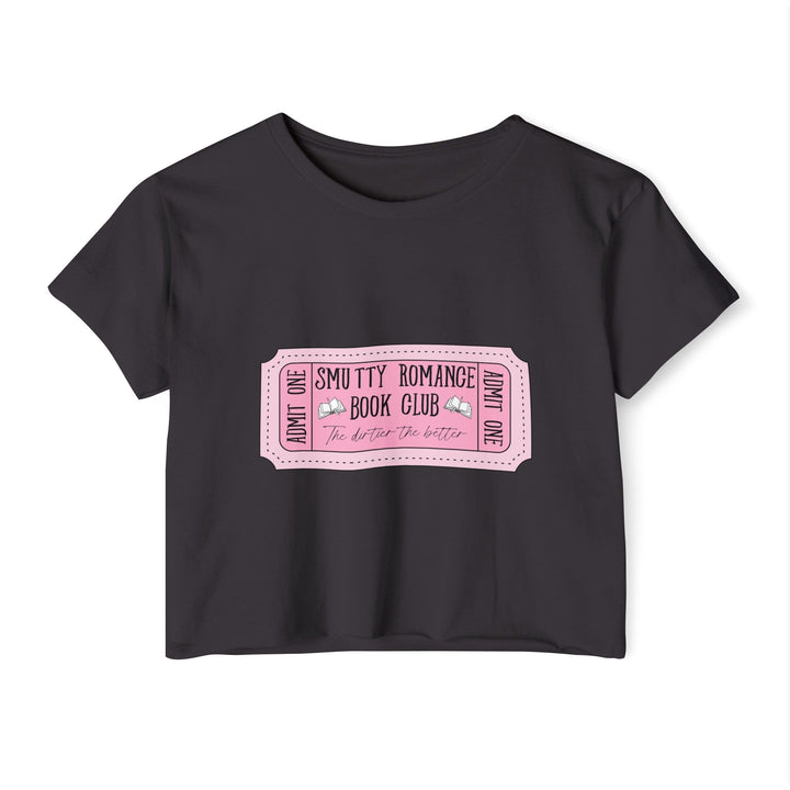 Slow Burn Publishing T-Shirt Black / XS Smutty Romance Book Club - Women's Festival Crop Top