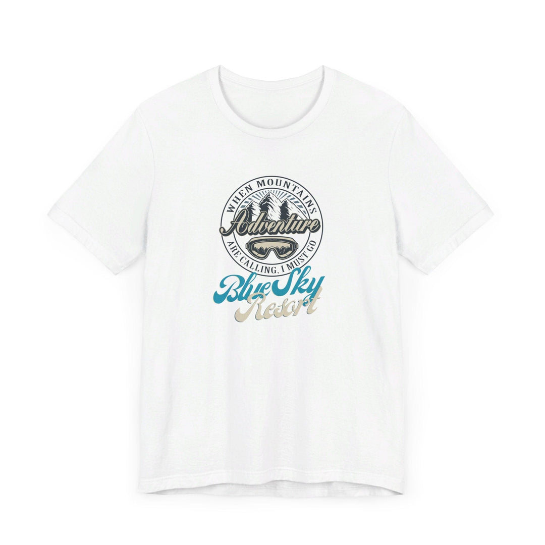 Slow Burn Publishing T-Shirt Blue Sky Resort - Unisex Jersey Short Sleeve Tee