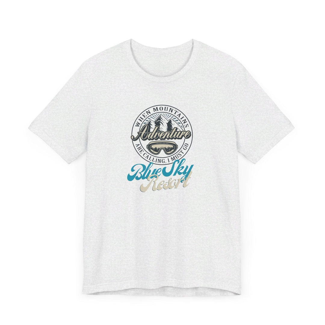 Slow Burn Publishing T-Shirt Blue Sky Resort - Unisex Jersey Short Sleeve Tee