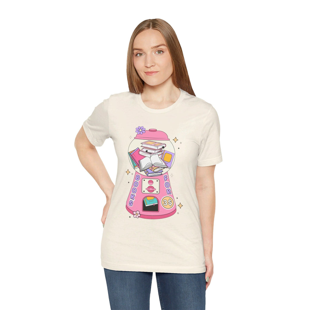 Slow Burn Publishing T-Shirt Bubble Gum Book Design - Unisex Jersey Short Sleeve Tee