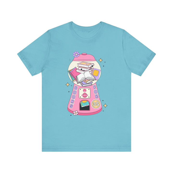 Slow Burn Publishing T-Shirt Bubble Gum Book Design - Unisex Jersey Short Sleeve Tee