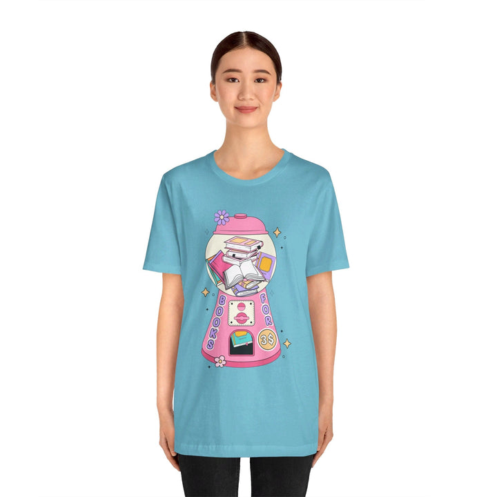 Slow Burn Publishing T-Shirt Bubble Gum Book Design - Unisex Jersey Short Sleeve Tee