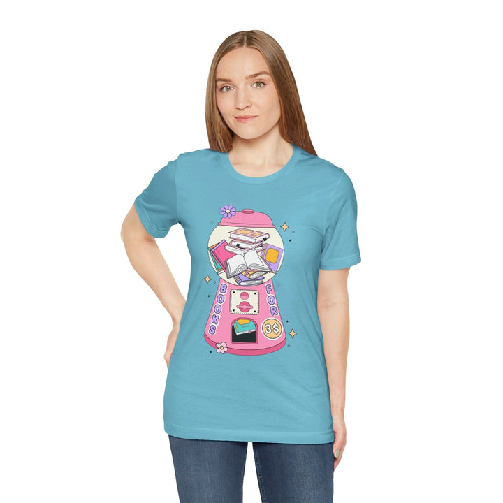 Slow Burn Publishing T-Shirt Bubble Gum Book Design - Unisex Jersey Short Sleeve Tee