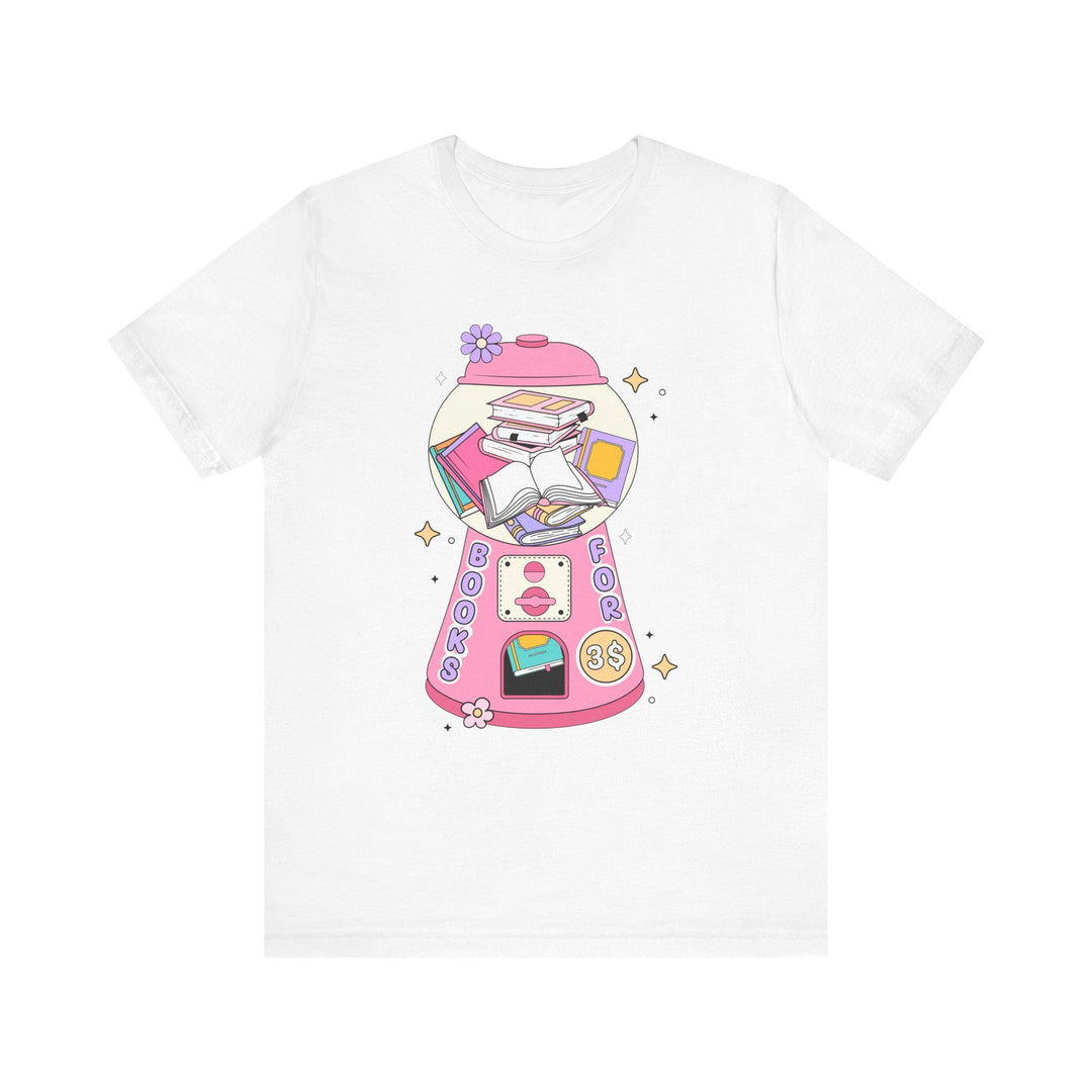 Slow Burn Publishing T-Shirt Bubble Gum Book Design - Unisex Jersey Short Sleeve Tee