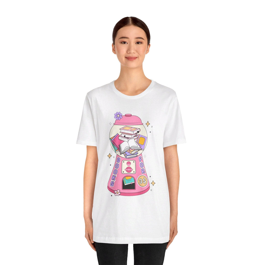 Slow Burn Publishing T-Shirt Bubble Gum Book Design - Unisex Jersey Short Sleeve Tee