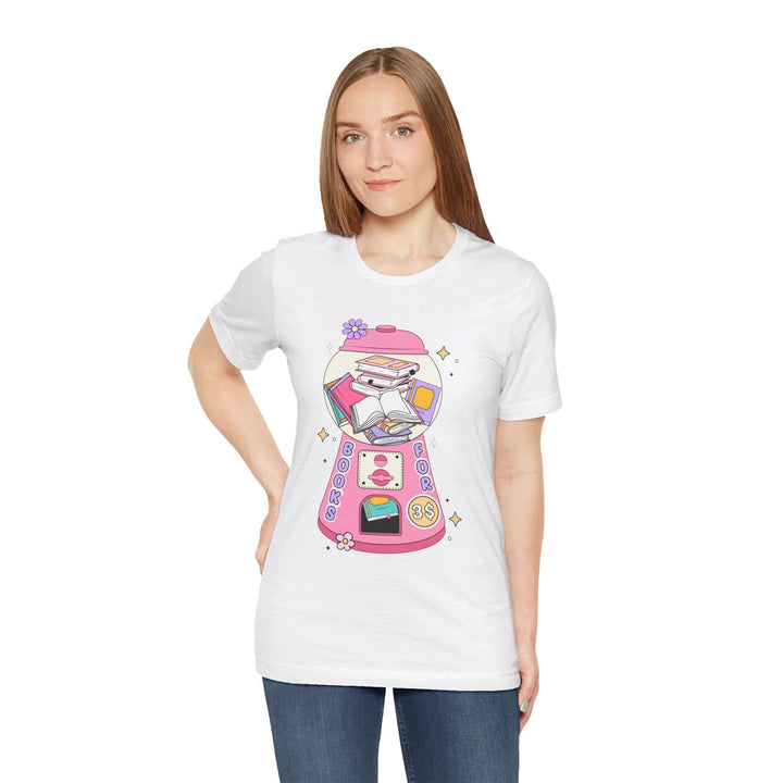 Slow Burn Publishing T-Shirt Bubble Gum Book Design - Unisex Jersey Short Sleeve Tee