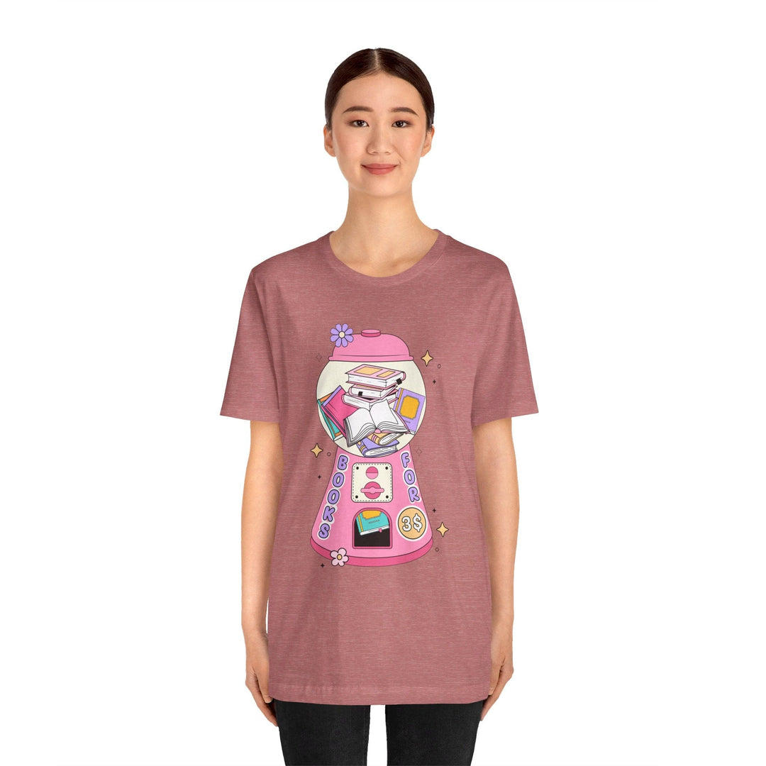 Slow Burn Publishing T-Shirt Bubble Gum Book Design - Unisex Jersey Short Sleeve Tee