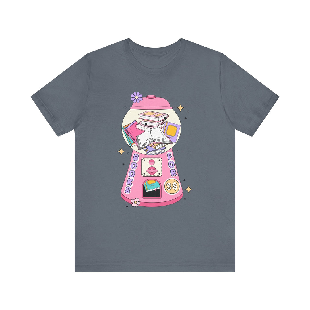 Slow Burn Publishing T-Shirt Bubble Gum Book Design - Unisex Jersey Short Sleeve Tee