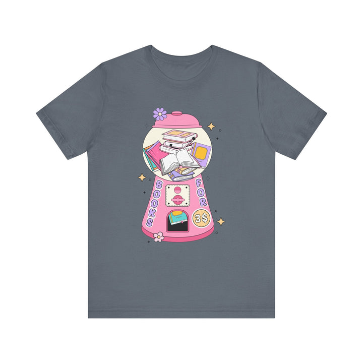 Slow Burn Publishing T-Shirt Bubble Gum Book Design - Unisex Jersey Short Sleeve Tee