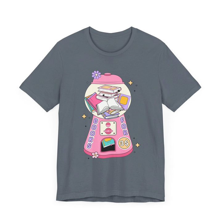 Slow Burn Publishing T-Shirt Bubble Gum Book Design - Unisex Jersey Short Sleeve Tee