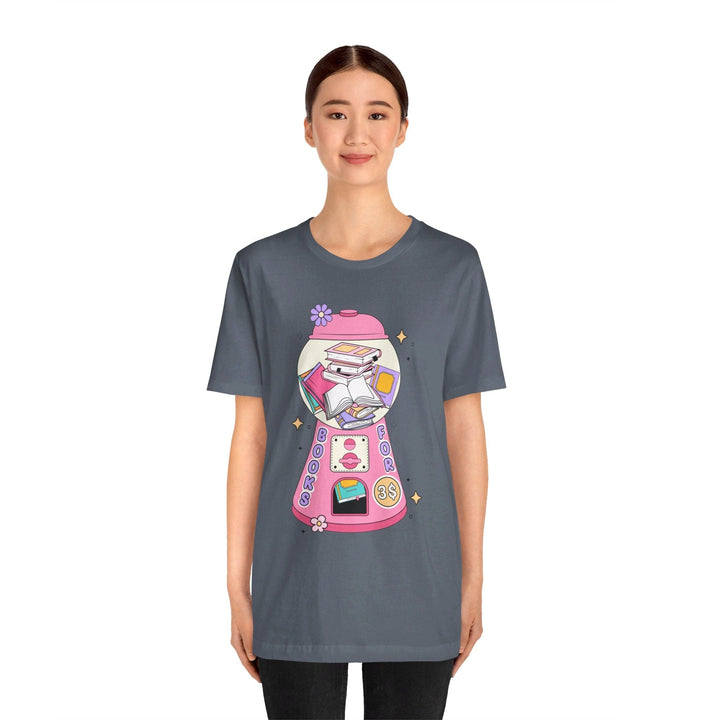 Slow Burn Publishing T-Shirt Bubble Gum Book Design - Unisex Jersey Short Sleeve Tee