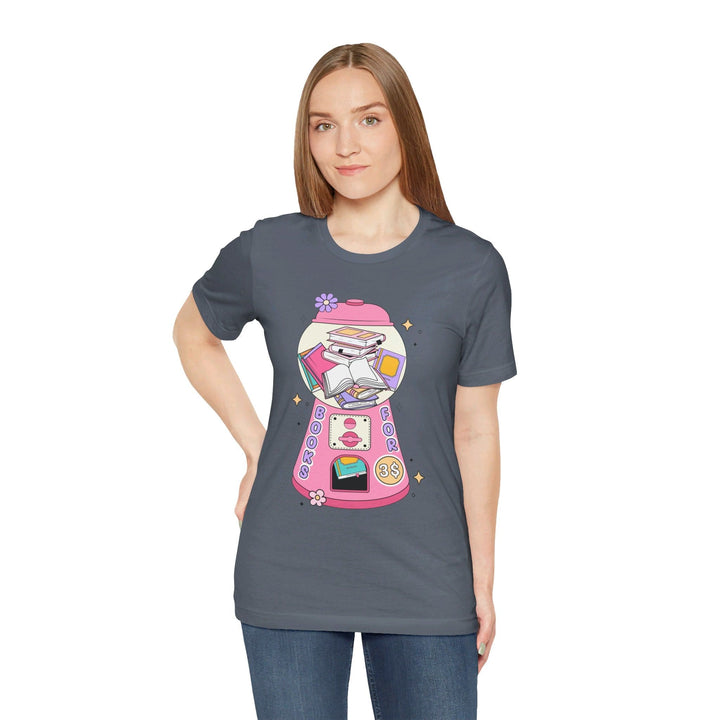 Slow Burn Publishing T-Shirt Bubble Gum Book Design - Unisex Jersey Short Sleeve Tee