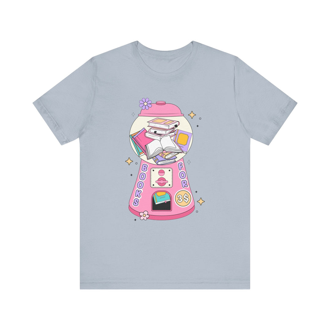 Slow Burn Publishing T-Shirt Bubble Gum Book Design - Unisex Jersey Short Sleeve Tee