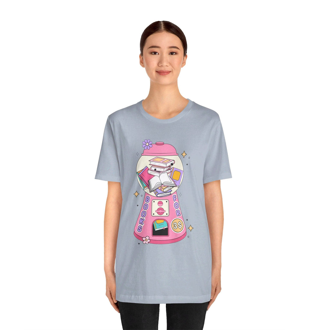 Slow Burn Publishing T-Shirt Bubble Gum Book Design - Unisex Jersey Short Sleeve Tee