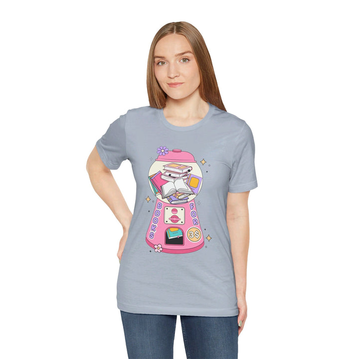 Slow Burn Publishing T-Shirt Bubble Gum Book Design - Unisex Jersey Short Sleeve Tee