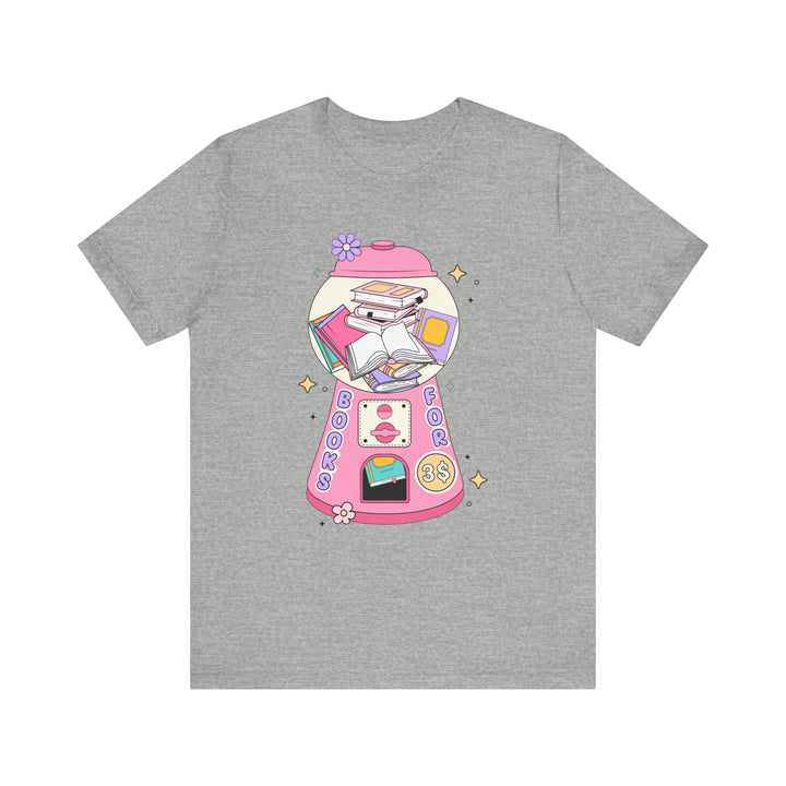 Slow Burn Publishing T-Shirt Bubble Gum Book Design - Unisex Jersey Short Sleeve Tee