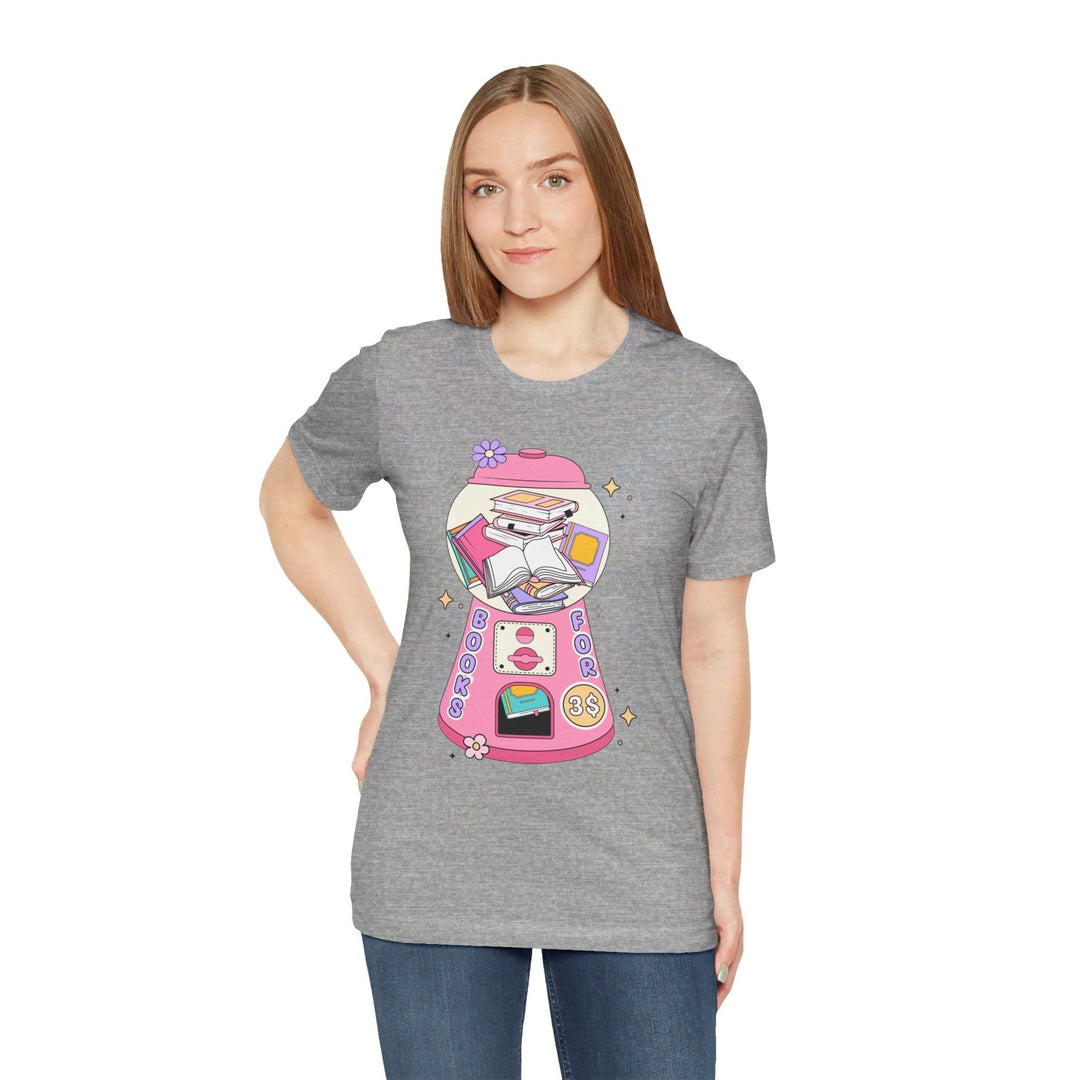 Slow Burn Publishing T-Shirt Bubble Gum Book Design - Unisex Jersey Short Sleeve Tee