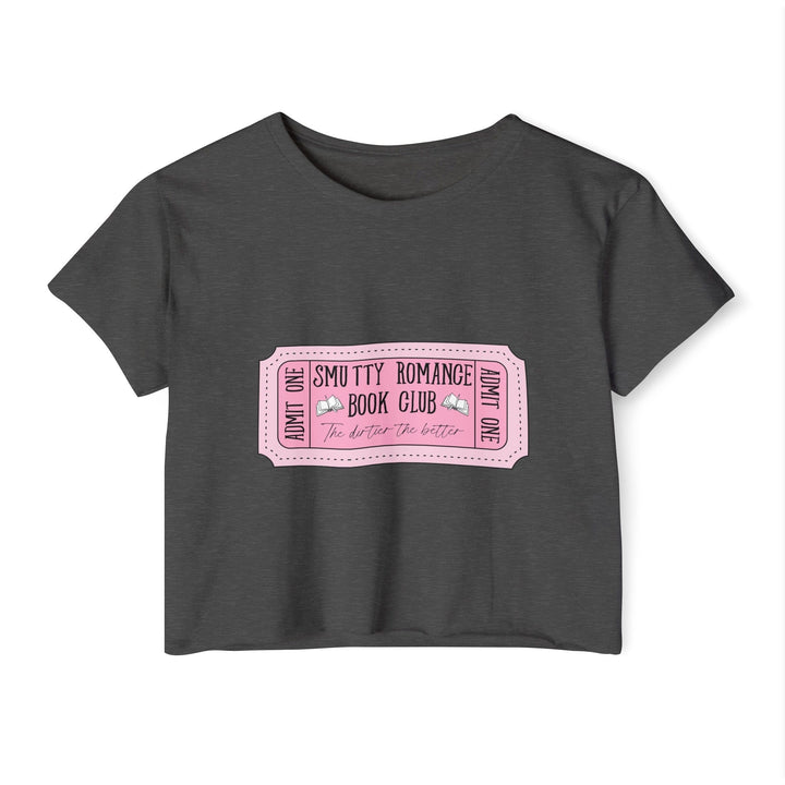 Slow Burn Publishing T-Shirt Charcoal / XS Smutty Romance Book Club - Women's Festival Crop Top