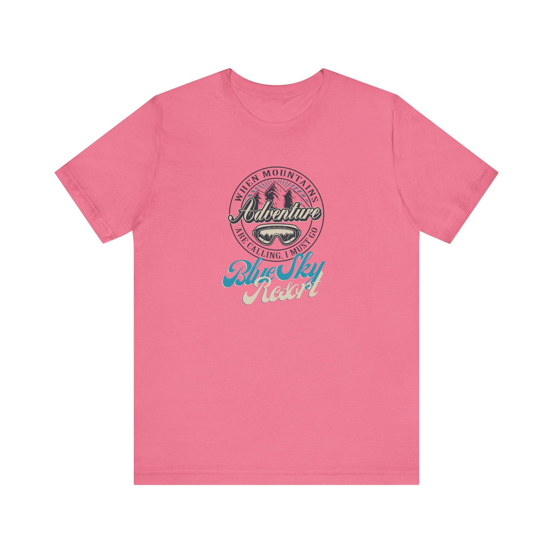 Slow Burn Publishing T-Shirt Charity Pink / S Blue Sky Resort - Unisex Jersey Short Sleeve Tee