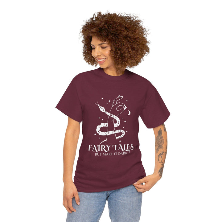 Slow Burn Publishing T-Shirt Fairy Tales but make it Dark - Unisex Heavy Cotton Tee