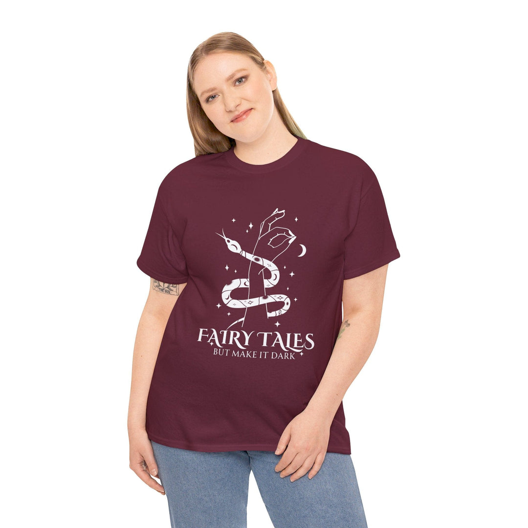 Slow Burn Publishing T-Shirt Fairy Tales but make it Dark - Unisex Heavy Cotton Tee