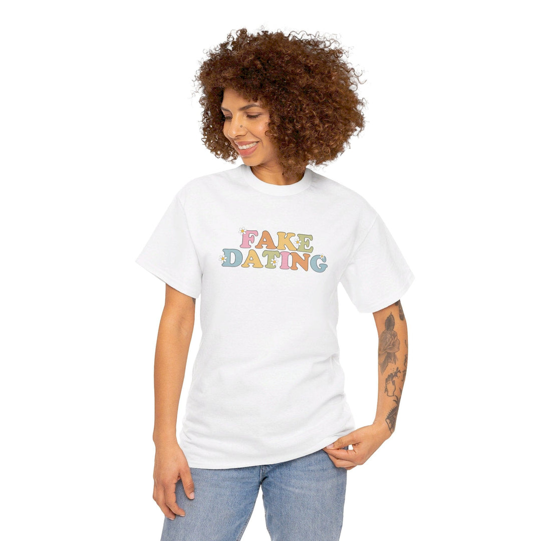 Slow Burn Publishing T-Shirt Fake Dating - Unisex Heavy Cotton Tee