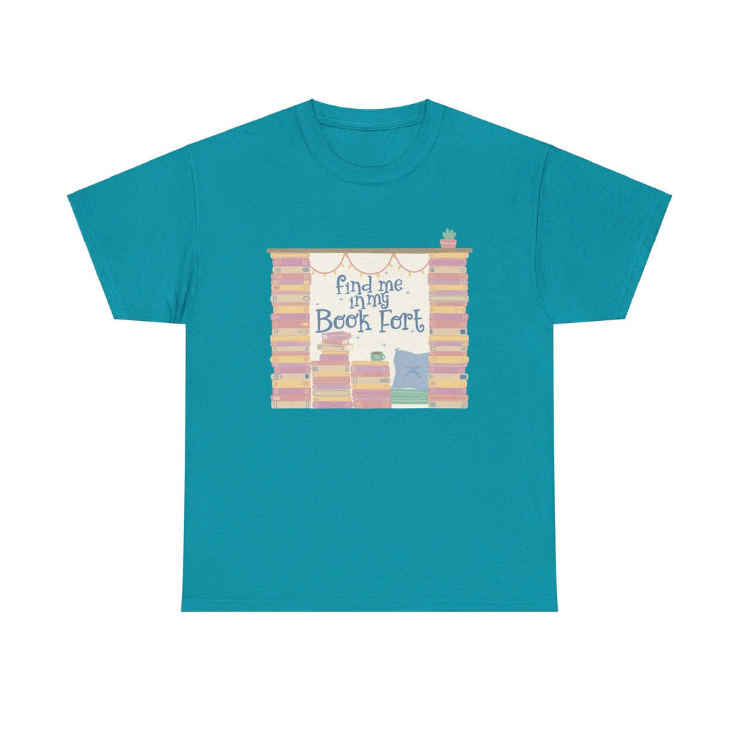 Slow Burn Publishing T-Shirt Find Me in My Book Fort - Unisex Heavy Cotton Tee