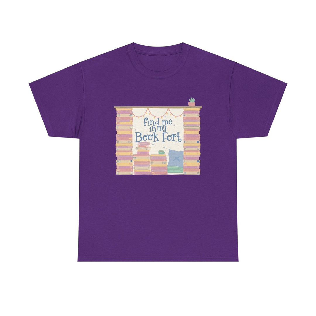 Slow Burn Publishing T-Shirt Find Me in My Book Fort - Unisex Heavy Cotton Tee