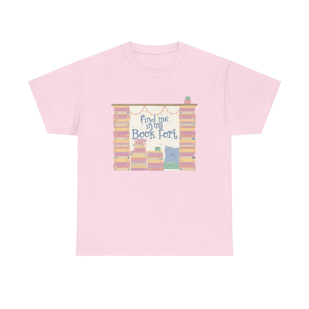 Slow Burn Publishing T-Shirt Find Me in My Book Fort - Unisex Heavy Cotton Tee