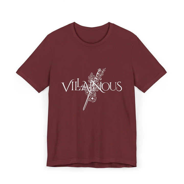 Slow Burn Publishing T-Shirt Heather Cardinal / S Villainous - Unisex Jersey T-Shirt