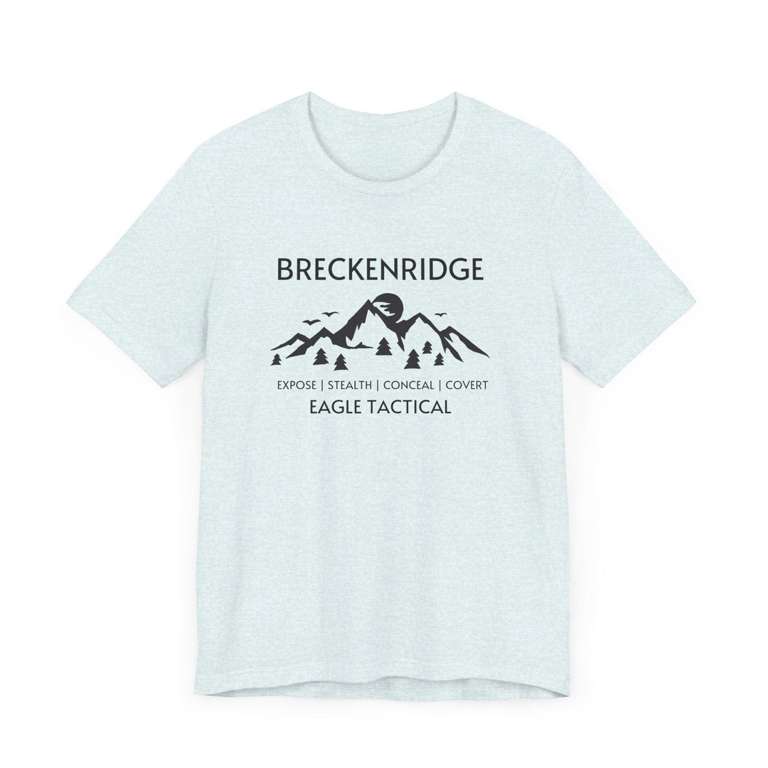 Slow Burn Publishing T-Shirt Heather Ice Blue / S Breckenridge - Expose | Stealth | Conceal | Covert - Unisex Jersey Short Sleeve Tee