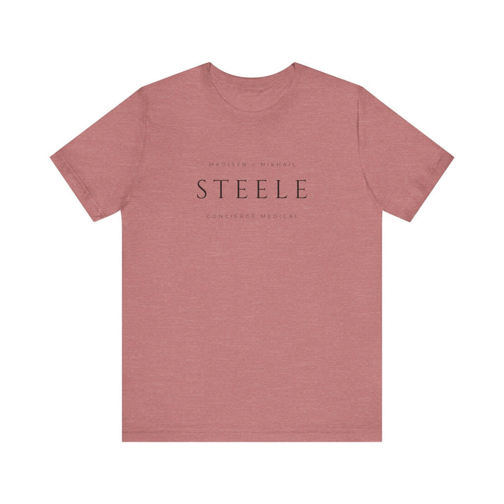 Slow Burn Publishing T-Shirt Heather Mauve / S Steele Concierge Medical - Unisex Jersey Short Sleeve Tee