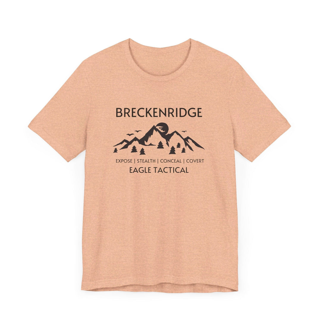 Slow Burn Publishing T-Shirt Heather Peach / S Breckenridge - Expose | Stealth | Conceal | Covert - Unisex Jersey Short Sleeve Tee