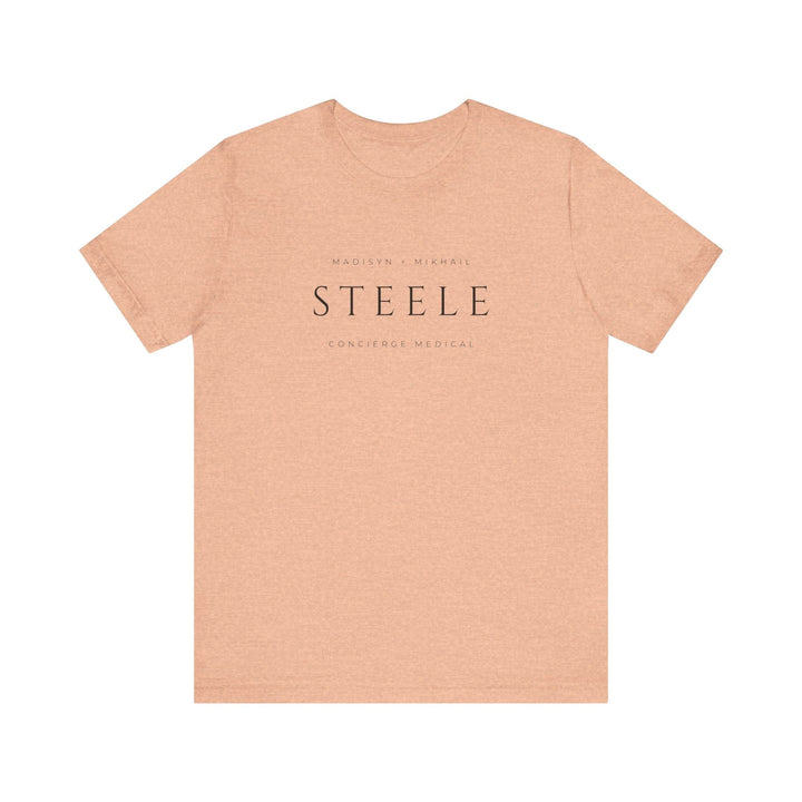 Slow Burn Publishing T-Shirt Heather Peach / S Steele Concierge Medical - Unisex Jersey Short Sleeve Tee