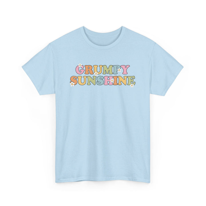 Printify T-Shirt Light Blue / S Grumpy Sunshine - Unisex Heavy Cotton Tee