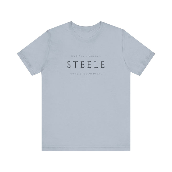 Slow Burn Publishing T-Shirt Light Blue / S Steele Concierge Medical - Unisex Jersey Short Sleeve Tee