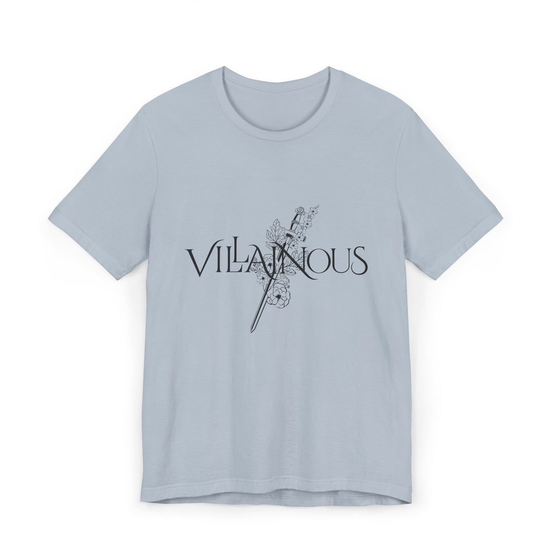 Slow Burn Publishing T-Shirt Light Blue / S Villainous - Unisex Jersey T-Shirt