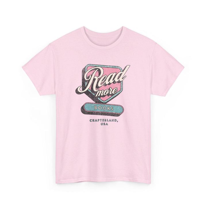 Slow Burn Publishing T-Shirt Light Pink / S Read More Books - Unisex Heavy Cotton Tee