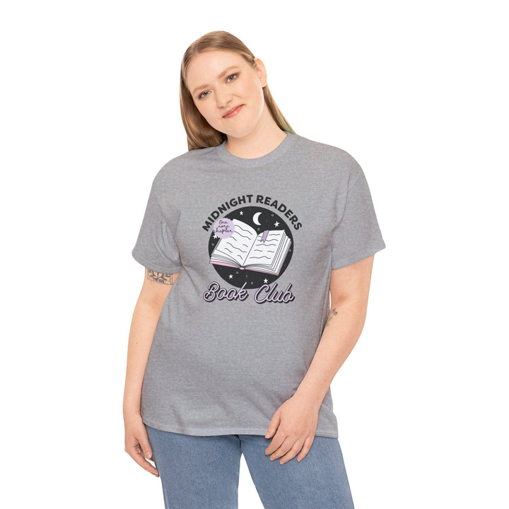 Slow Burn Publishing T-Shirt Midnight Readers Book Club - Unisex Heavy Cotton Tee