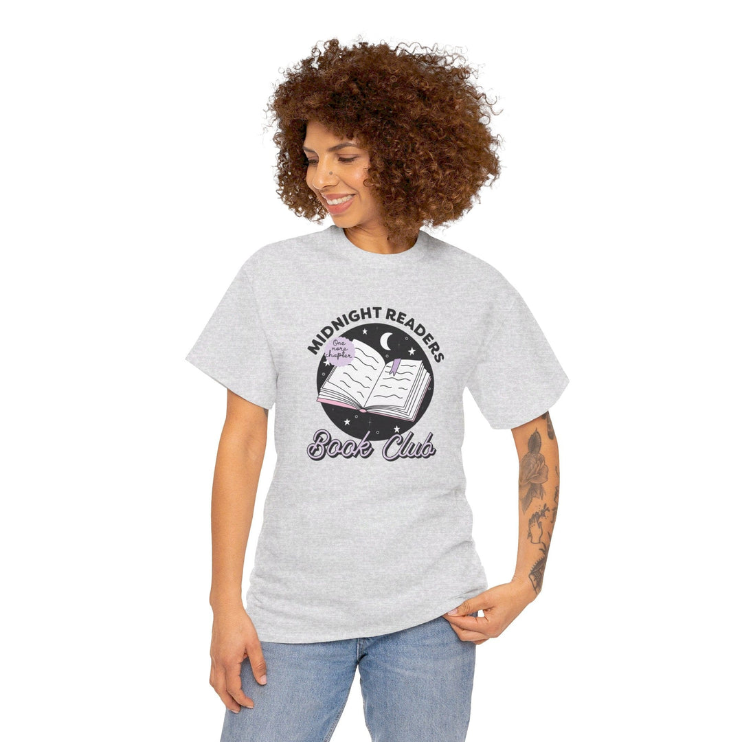 Slow Burn Publishing T-Shirt Midnight Readers Book Club - Unisex Heavy Cotton Tee