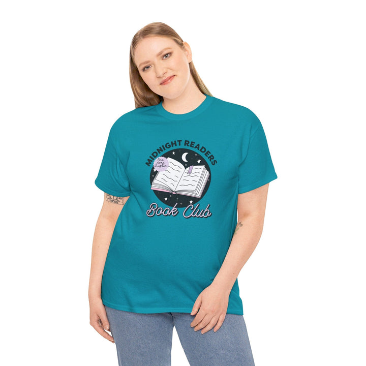 Slow Burn Publishing T-Shirt Midnight Readers Book Club - Unisex Heavy Cotton Tee