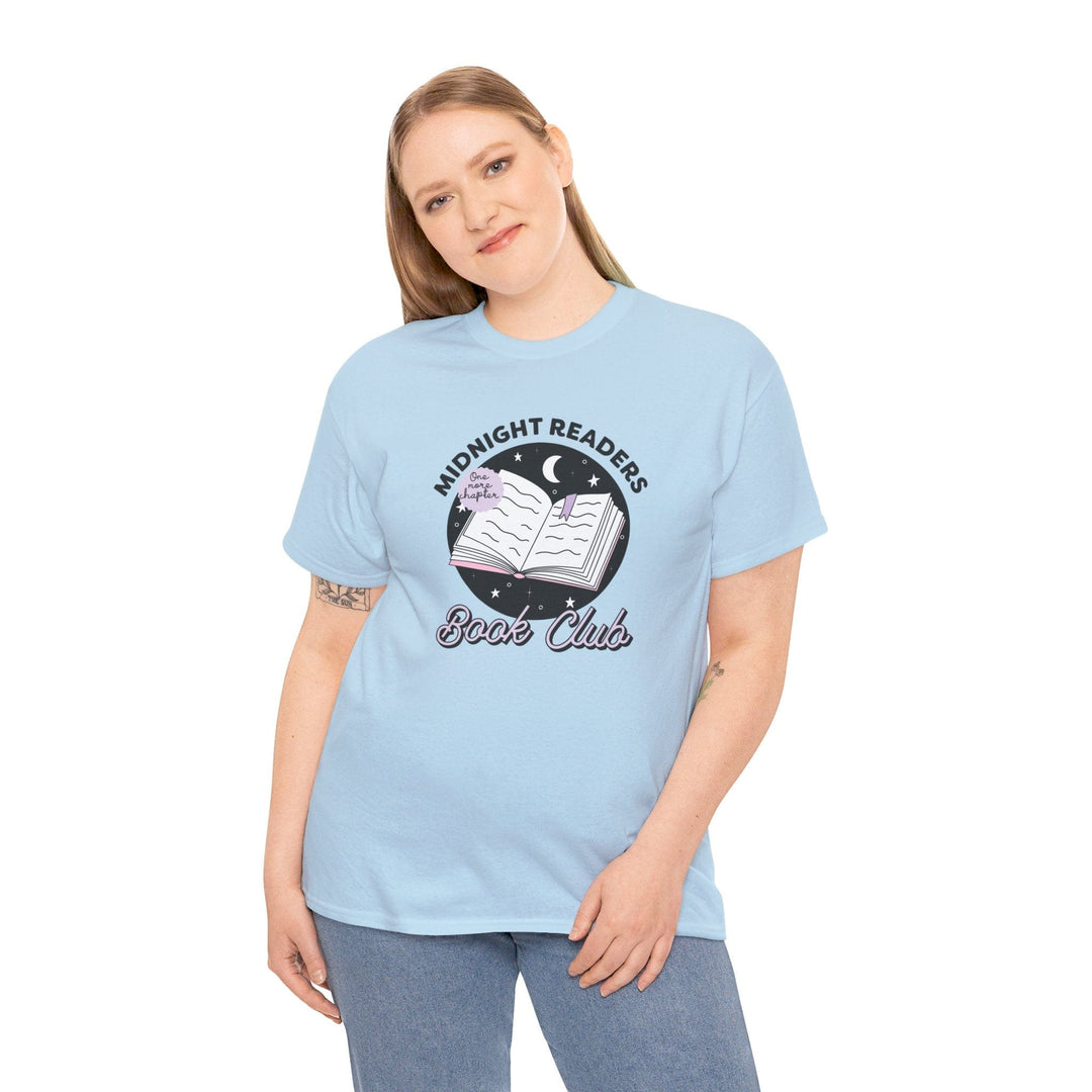 Slow Burn Publishing T-Shirt Midnight Readers Book Club - Unisex Heavy Cotton Tee