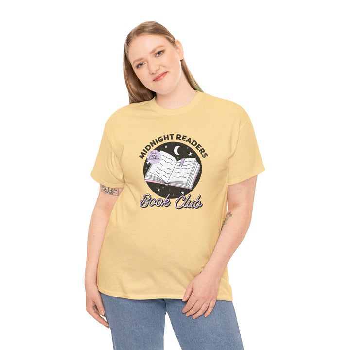 Slow Burn Publishing T-Shirt Midnight Readers Book Club - Unisex Heavy Cotton Tee