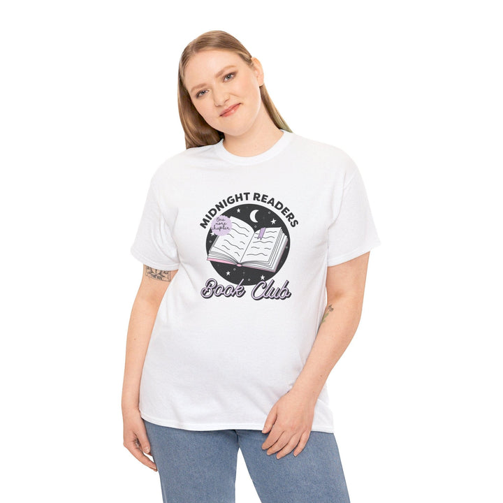 Slow Burn Publishing T-Shirt Midnight Readers Book Club - Unisex Heavy Cotton Tee