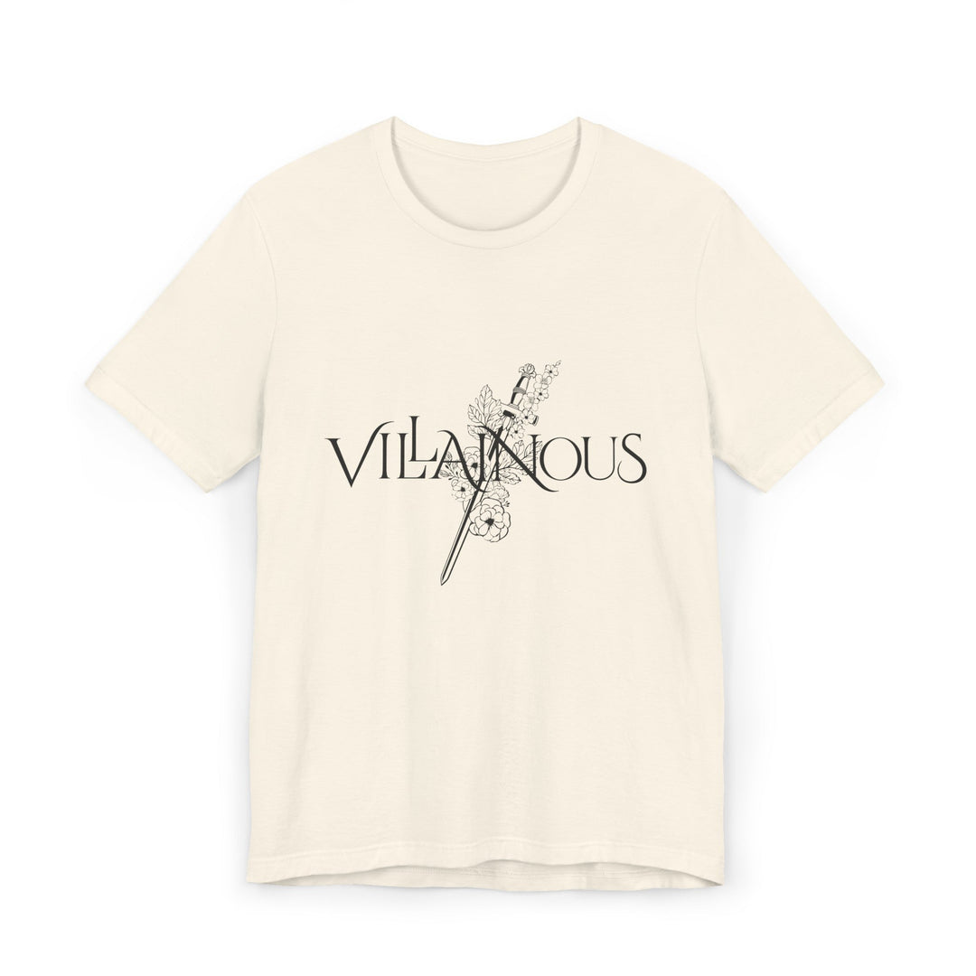 Slow Burn Publishing T-Shirt Natural / S Villainous - Unisex Jersey T-Shirt