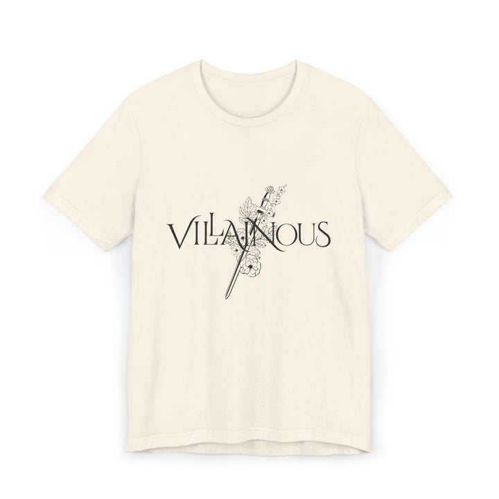 Slow Burn Publishing T-Shirt Natural / S Villainous - Unisex Jersey T-Shirt